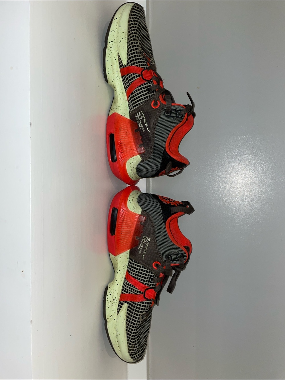 Nike LeBron Witness 7 Basketball Shoes Black Orange Volt Green